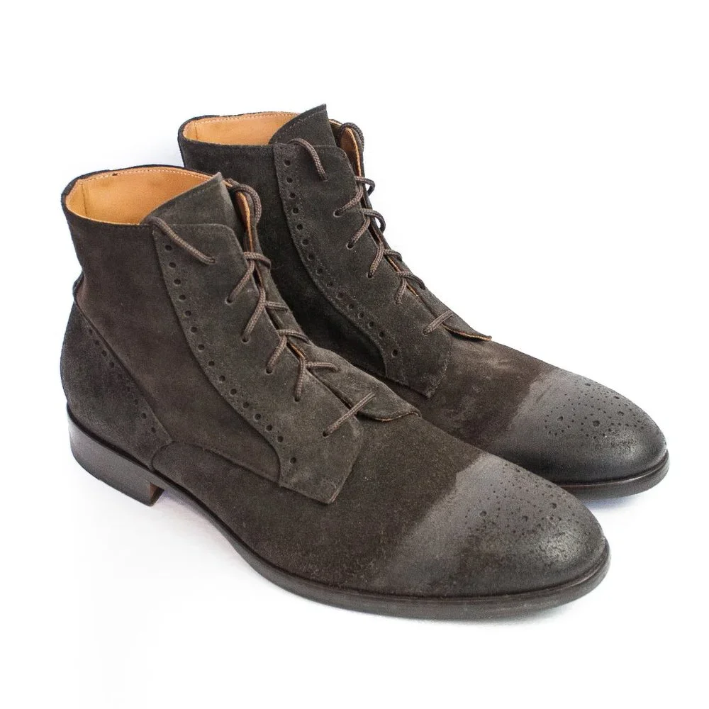 Bruno Magli | Palermo Suede Lace Up Boot | 12
